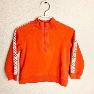 Janie and Jack Orange Half Zip Pullover Sweatshirt Kids 2T